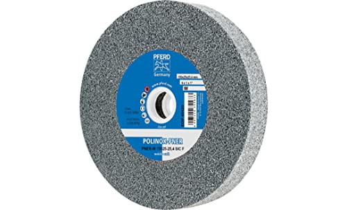 PFERD POLINOX-Kompaktschleifrad PNER | 150 x 25 mm, Bohrungs-ø 25,4 mm, Ausführung weich, SiC, fein | 44691667 – zum Oberflächenfinish von PFERD