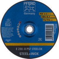 PFERD Schruppscheibe E 230x8,3x22,23 mm Universallinie PSF STEELOX für Stahl/Edelstahl von PFERD