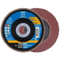 PFERD TOOLS 67744125 Fächerscheibe POLIFAN A PSF STEELOX Ø 125 mm Körnung 40 kon von PFERD