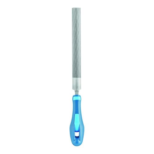 PFERD Werkstattfeile Halbrund, 150mm, halbrunde Feile, Kreuzhieb H2 auf zwei Seiten, inkl. Ergonomie-Feilenheft, 11213157 – für universelle Schrupp- und Schlichtarbeiten geeignet von PFERD
