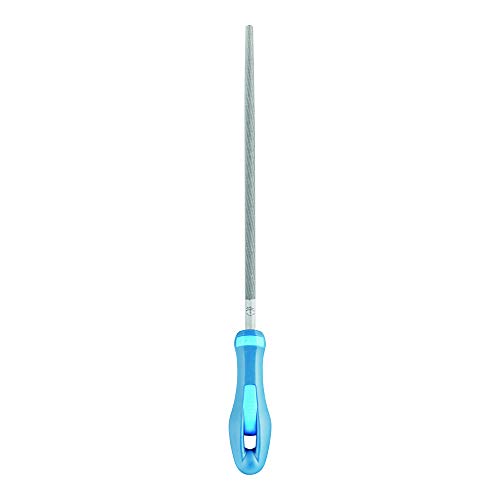 PFERD Werkstattfeile Rund, 250mm, runde Feile, umlaufender Kreuzhieb H2, inkl. Ergonomie-Feilenheft, 11214257 – für universelle Schrupp- und Schlichtarbeiten geeignet von PFERD