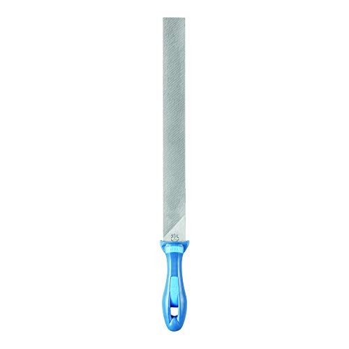 PFERD-PLUS-Feile Flachstumpf, 300mm, rechteckige Feile, Spezialhieb auf drei Seiten, inkl. Ergonomie-Feilenheft, 11215306 – für leichtes und kräfteschonendes Arbeiten von PFERD