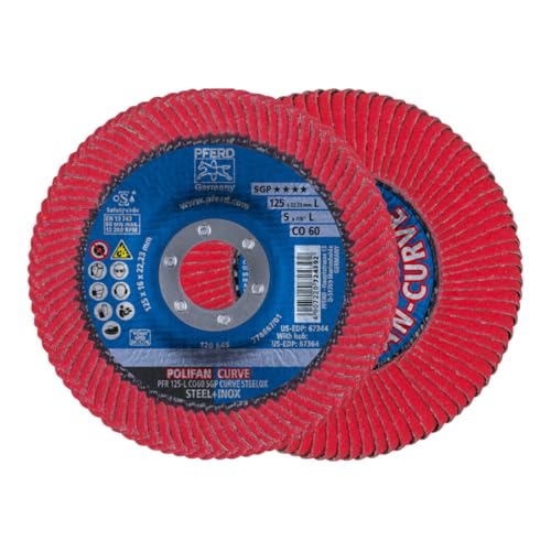 Pferd 67689066 PolifanPFR 125 CO 60 SGP-Curve L, 10 stück von PFERD