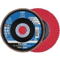 Pferd - tools 67760625 Fächerscheibe polifan co-cool sg steelox ø 125 mm Körnung 6 von PFERD
