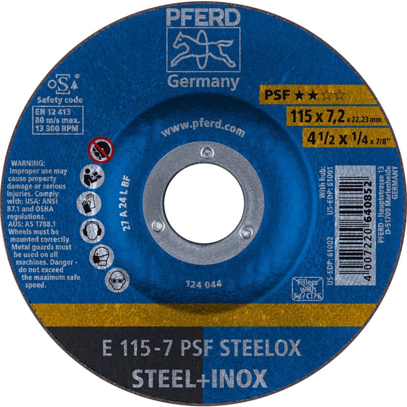 Pferd Schruppscheiben PSF E Steelox 115 mm x 7 mm von PFERD