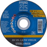 Psf steelox 69198292 Trennscheibe gekröpft 125 mm 10 St. Edelstahl, Stahl - Pferd von PFERD