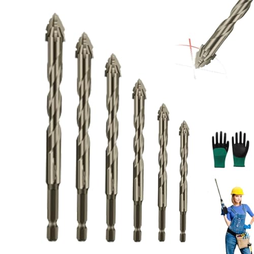 PFHHUDCV New Multiple Sizes Four-Flute Sawtooth Eccentric Drill Bit,Efficient Drill and Tap Set,Cozy Hoome Drill Bits,Multifunction Drill Bit Set,Titanium-Coated Design for Wood and Metal von PFHHUDCV