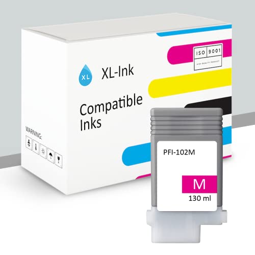 PFI-102 M XL-Ink Kompatibel zu Canon (Magenta, 130ml, Neuester Chip) von XL-Ink