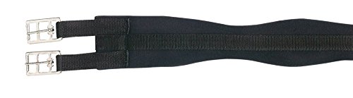 PFIFF 101301 Sattelgurt, gepolsterter Baumwoll-Sattel-Gurt, Schwarz, 120 cm von PFIFF