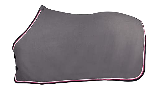 PFIFF 101496 Pferde Polarfleece Decke Pauline, Fleecedecke Pferdedecke, Grau 125 von PFIFF