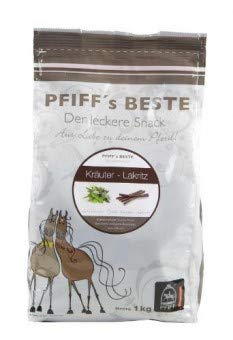 PFIFF 101510 Beste Pferdebonbons, Leckerlis, Kräuter/Lakritz, 1 kg PFIFF 101510 Beste Pferdebonbons, Leckerlis, Kräuter/Lakritz, 1 kg von PFIFF