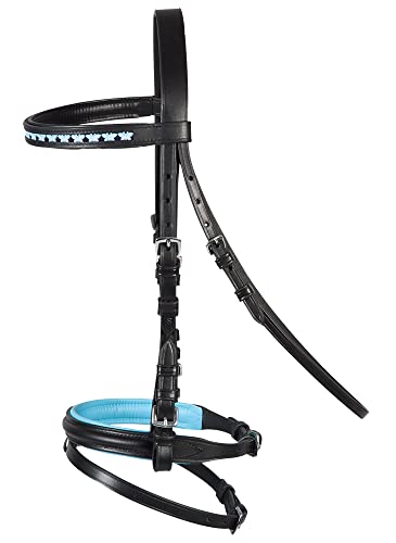 PFIFF 102704 Trensenzaum 'Butterfly', hellblau Shetty von PFIFF