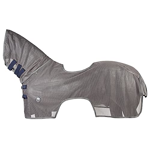 PFIFF 102831 Fliegenausreitdecke mit einrollbarem Halsteil, grau-dunkelblau 125 PFIFF 102831 Fliegenausreitdecke mit einrollbarem Halsteil, grau-dunkelblau 125 von PFIFF
