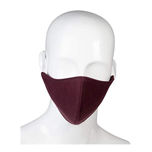 PFIFF 102914 Gesichtsmaske, Stoff, 2-lagig, bordeaux XL von PFIFF