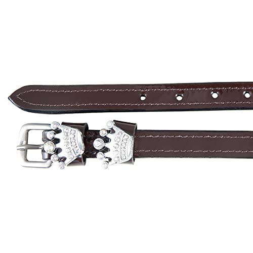 PFIFF 102919 Lackleder-Sporenriemen Jewels mit Strass, Braun, Größe 2 PFIFF 102919 Lackleder-Sporenriemen Jewels mit Strass, Braun, Größe 2 von PFIFF