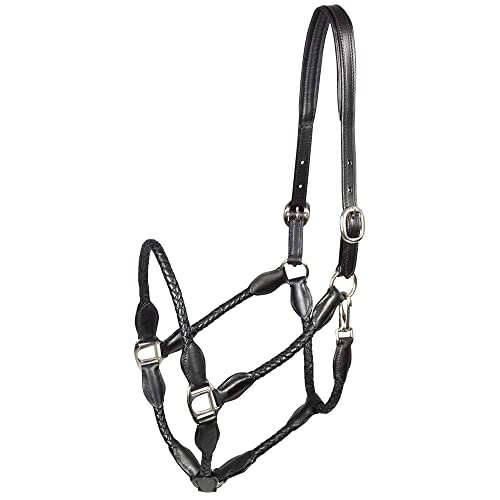 PFIFF 102922 Lederhalfter Trenza, geflochten, Schwarz, Full von PFIFF