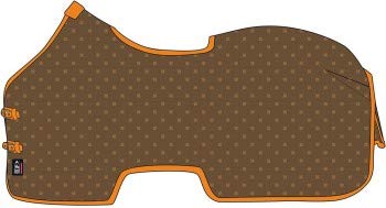 PFIFF Fliegenausreitdecke ´Aquene´, braun 105cm PFIFF Fliegenausreitdecke ´Aquene´, braun 105cm von PFIFF