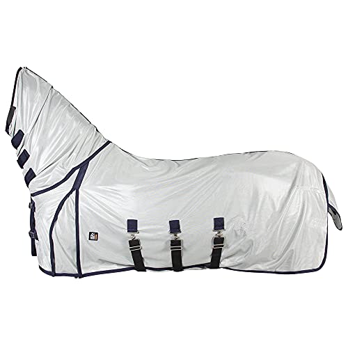 PFIFF Fliegendecke mit Halsteil, silberfarben 135cm PFIFF Fliegendecke mit Halsteil, silberfarben 135cm von PFIFF