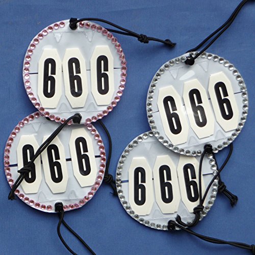 PFIFF Kopfnummern mit Strass, weiß von PFIFF