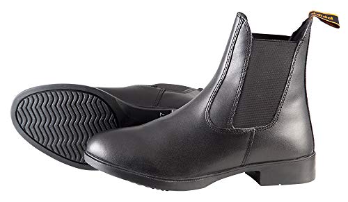 PFIFF 100374 Jodhpurstiefelette mit Lederoptik, Stiefelette aus Kunstleder, für Kinder, Damen und Herren, Schwarz, 42 von PFIFF