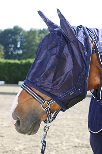 Pfiff 102144 Fliegengesichtsmaske mit Ohren, Fliegenschutz Insektenschutz Maske, Blau, Pony von PFIFF