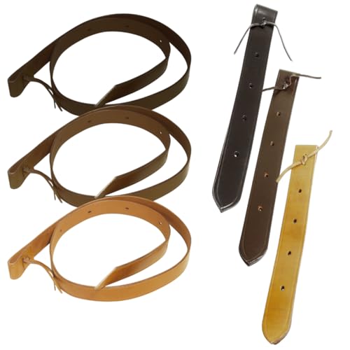 PFIFF 004334 Tie-Strap, Sattelgurt, Westernsattelgurt, Westernsattel, Westernreiten, Leder, Schwarz, ca. 180 x 3,5cm von PFIFF