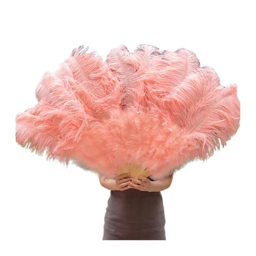 PFIOEUL Federtanz Fächer Federfächer for Hochzeitstanzpartys, Alloween-Performance-Dekor, Feder-Accessoires, Federhandwerk(Dark Gray,60-100cm1pcs) von PFIOEUL