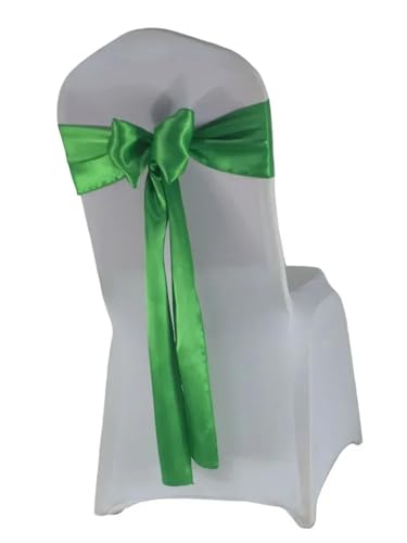 Stuhl Schärpen Stuhlbänder, geeignet for Hochzeitsstuhldekoration, Bankettbänder(Green,50pcs) von PFIOEUL