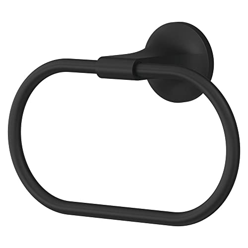 PFISTER BRB-PFM0B Pfirst Moderner Handtuchring für Badezimmer, schwarz, Metall, Matte Black von PFISTER