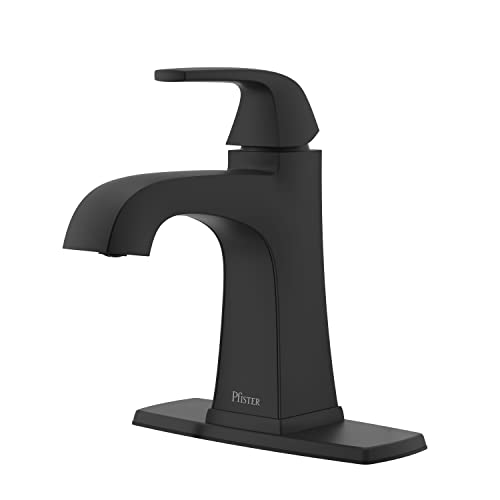 Pfister Bellance LF-042-BLLB Single Control 10,2 cm Centerset Badezimmerarmatur in Mattschwarz von PFISTER