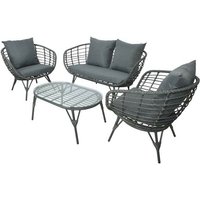 Evora 4-Sitzer-Lounge in grauer Farbe von IPERBRIKO