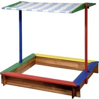 Pflanzen Kölle - Dobar Sandkasten farbig mit Dach 120 x 120 x 120 cm Sandkasten von PFLANZEN KÖLLE