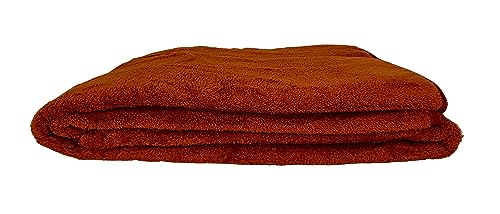 PFLEGE POINT® Kuscheldecke Wohndecke Fleecedecke Supersoft Kochfest (95°C) 150 x 200 cm (Cognac) von PFLEGE POINT