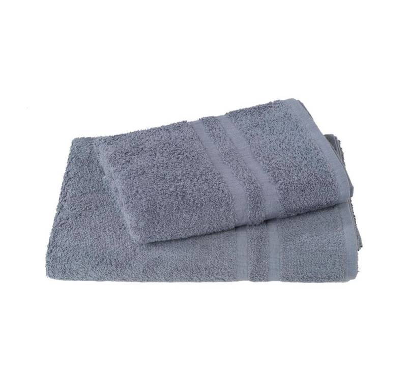 PFLEGE POINT Handtuch Frottierserie Colori kochfest anthrazit Handtuch (50 x 100 cm), (1-St) von PFLEGE POINT