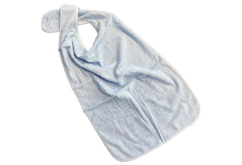 PFLEGE POINT Speiseschürze PFLEGE POINT® Ess-Schürze Frottier mit Steckverschluss blau von PFLEGE POINT