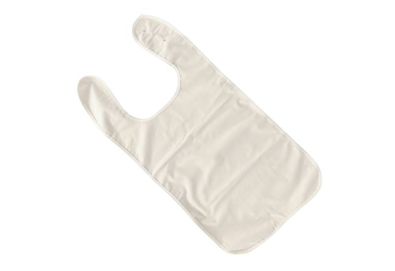 PFLEGE POINT Speiseschürze PFLEGE POINT® Ess-Schürze PU SOFT mit Druckknöpfen weiß (100) von PFLEGE POINT