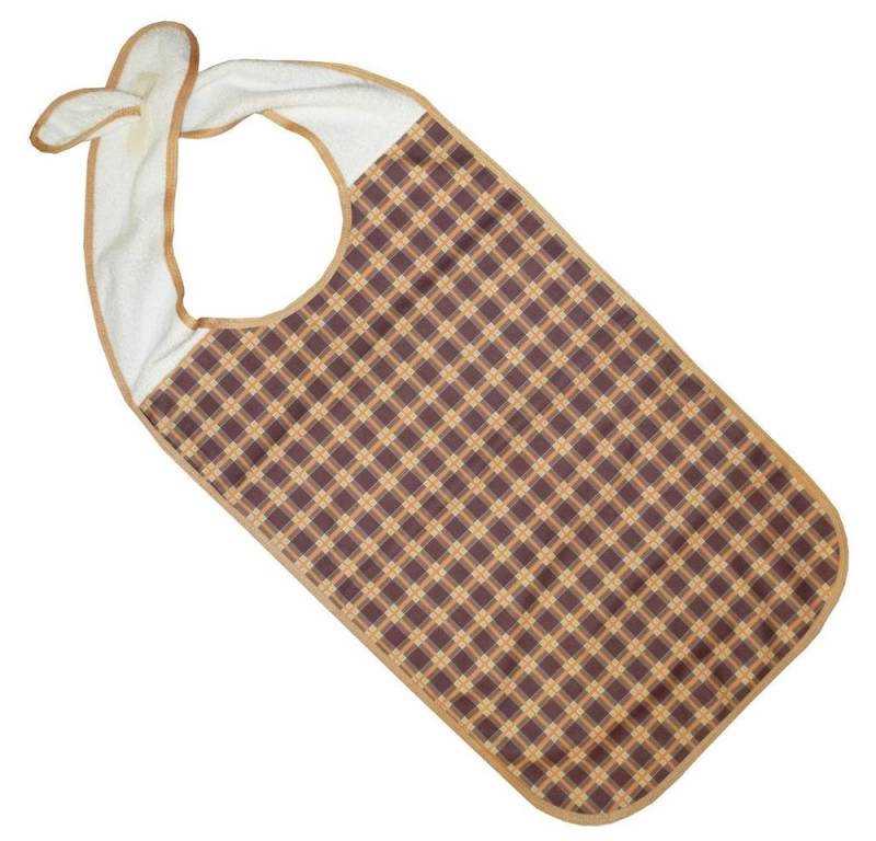 PFLEGE POINT Speiseschürze PFLEGE POINT® Ess-Schürze mit Steckverschluss beige von PFLEGE POINT