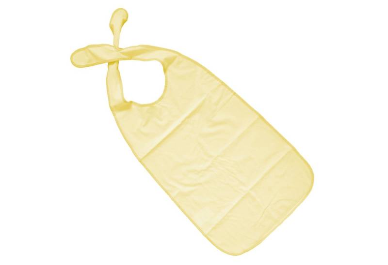 PFLEGE POINT Speiseschürze PFLEGE POINT® Ess-Schürze mit Steckverschluss gelb von PFLEGE POINT