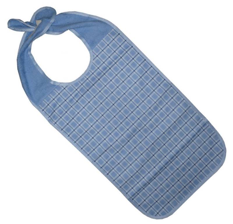 PFLEGE POINT Speiseschürze PFLEGE POINT® Ess-Schürze mit Steckverschluss hellblau von PFLEGE POINT