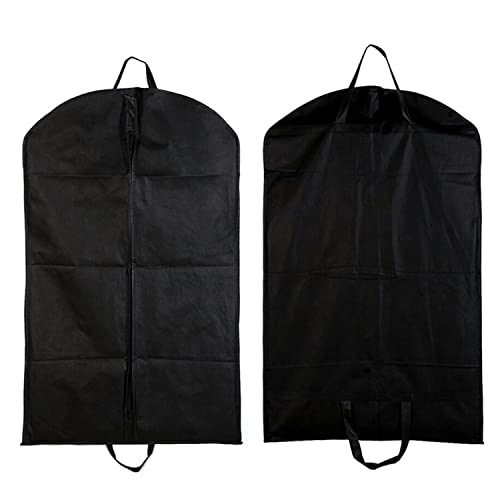 1-teiliger Anzug Staubbeutel, Staubabdeckung, Aufbewahrungstasche, Anzug Abdeckung; für Anzüge, Mäntel, Jacken, Smoking wiederverwendbare Full Zipper Kleidertasche schwarz (60 * 100cm) von PFLYPF