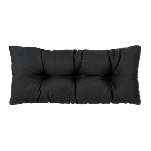 PFM HOME Palettenkissen Outdoor-Kissen für Palettensofa Palettenmöbel Europaletten - Rückenkissen Paletten-Auflagen Gesteppt 120 x 40 cm - Schwarz PFM HOME Palettenkissen Outdoor-Kissen für Palettensofa Palettenmöbel Europaletten - Rückenkissen Paletten-Auflagen Gesteppt 120 x 40 cm - Schwarz von PFM HOME