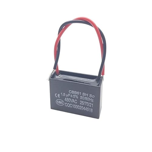 CBB61 450V Lüfter-Startkondensator 1uF 1,2uF 1,5uF 1,8uF 2,0uF 2,5uF 3,0uF 3,5uF 4,0uF 4,5uF 5,0uF 6,0uF 7,0uF 8,0uF 10uF 16uF 20 (Size : 1.2UF) von PFRANK