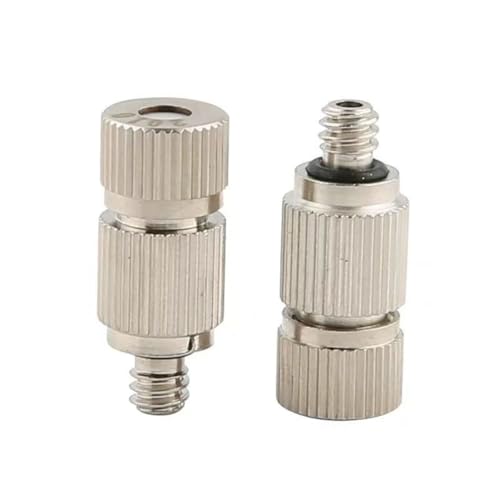 50 Stück Düsen für Außenkühlsysteme, Edelstahl 3/16 Zoll Gewinde 10/24 UNC Hochdruck-Zerstäuberdüse Edelstahl - 2 Abschnitte 0,8 Lochdurchmesser von PFXNGMS