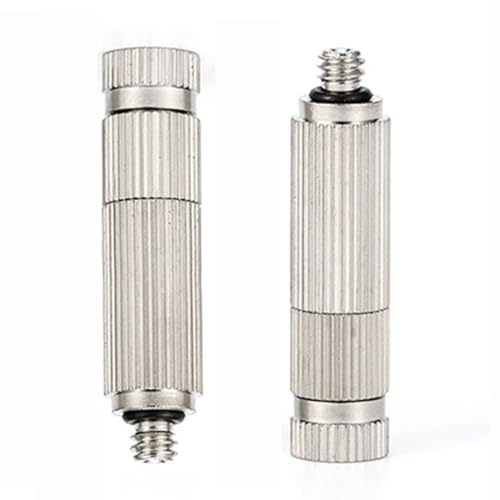 50 Stück Düsen für Außenkühlsysteme, Edelstahl 3/16 Zoll Gewinde 10/24 UNC Hochdruck-Zerstäuberdüse Edelstahl - 3 Abschnitte 0,15 Lochdurchmesser von PFXNGMS