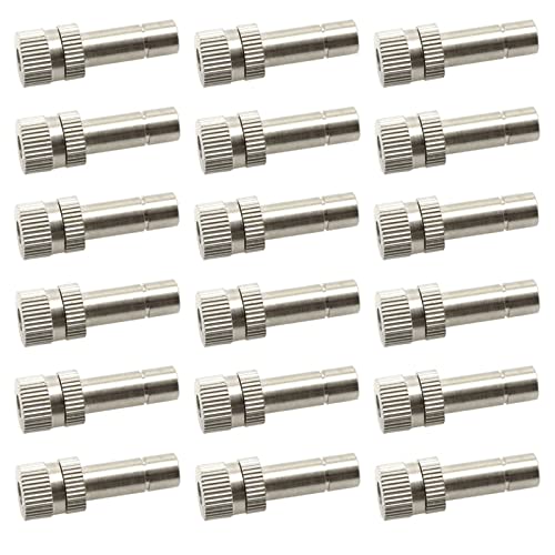 50 Stück Isting-Düsen für Außenkühlsysteme, Außenkühldüsen, UNC 10/24 Messing-Isterkopf-Nebeldüsen, Ist-Düsensprinkler mit 6 Anschlüssen (0,15) von PFXNGMS