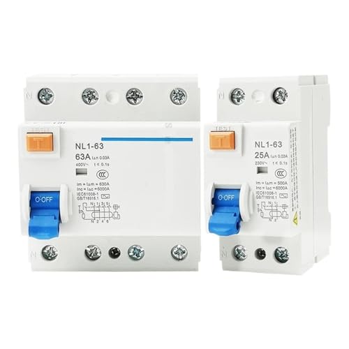 1P + N Circuit Breaker RCCB RCD 30mA Erde Leckage Schutz 16A 25A 40A 1Pcs(3P 1N (4P) NL1-63,63A) von PFYTWBLX