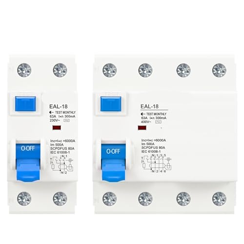 2P 4P 10/30mA Typ AC RCCB RCD ELCB Elektromagnetische Circuit Breaker Breaker Schalter 1Pcs(30mA,4P 16A) von PFYTWBLX
