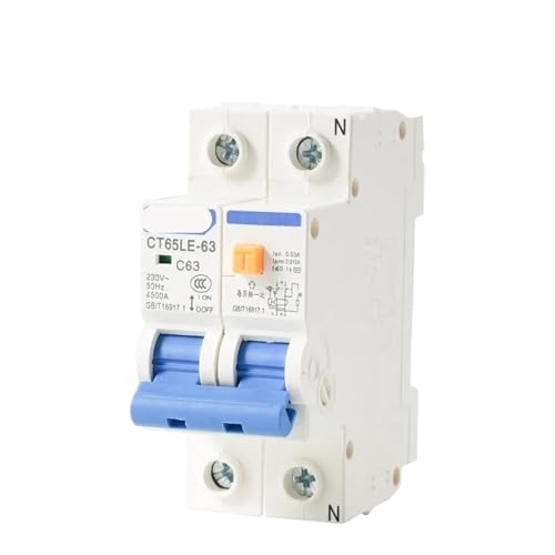 2P FI-SCHUTZSCHALTER C Typ AC230V RCBO Leckage Schutz Überlast Kurzschluss Schutz RCD MCB 1Pcs(16A) von PFYTWBLX