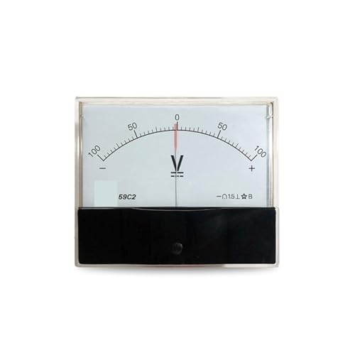 59C2 Dc Bidirektionales Voltmeter 10v 15v 20v 30v 50v ± Zeiger DC Positive Und Negative Meter 100 * 120mm 1Pcs(DC -50V To 50V) von PFYTWBLX