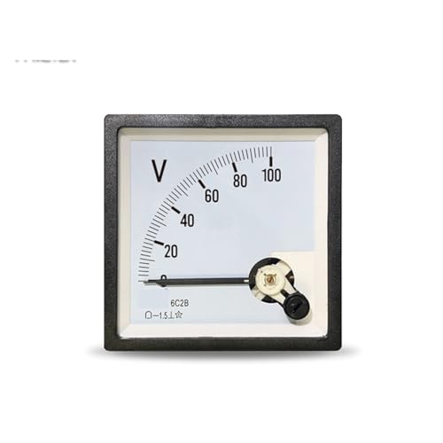6C2B DC Voltmeter Dc5v 10v 15v 30v 450v 750v Zeigerinstrument 76 * 76mm Cp80 1Pcs(DC 30V) von PFYTWBLX